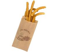 B BALSAT Bolsa para churreria, Bolsas Kraft Para churrerias, Bolsas para llevar churros, Antigrasa Kraft, Medidas a elegir (1000, 23+7x39 - Marrón Kraft)