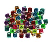 B Baosity 100 Piezas Anillos para Palomas Aros Redondos Numerados Cerrados Aluminio Reutilizables Adecuados para Entrenamiento de Aves Diferencia de Ba, Mezcla