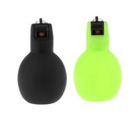 B Baosity 2 Piezas Silbato Manual Silbato para Entrenador Silbato Deportivo Silbato de Supervivencia con Diseño Portátil en PVC Adecuado para Entrenamiento de F, Verde Negro