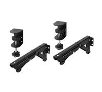 B Baosity 2 Piezas Soporte para Teclado Bandeja debajo Del Escritorio Extensible Ajustable de Acero Altura Regulable Plegable Adecuado para Oficina Hogar Estudi, Abrazadera 9x4.3cm