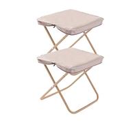 B Baosity 2 Piezas Taburete Outdoor Compacto Silla Plegable Camping Reposapiés Carbono Oxford Plegable Ligero Adecuado para Adultos Senderismo Picnic Festivales