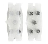 B Baosity 2X 2 Piezas Crampones para Zapatos Cubiertas Antideslizantes de Caucho con Púas de 5 Material Metálico para Botas Y Calzado Montañismo Adecuado Pa