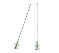 B Baosity 2X -jigs Anzuelos de Pesca Jigs de Acero Inoxidable Equipo para Tanque Nocturno Fuertemente Brillante,