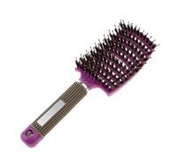 B Baosity 2x Suave de Material de Plástico Cepillo de Cabellero de Peluquería de Masajear de Cabello - Púrpura