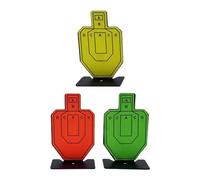 B Baosity 3 Piezas Mini Silueta Metálico Placa Tablero Recuperable Práctica Portátil Resistentes Adecuado para Juegos Práctica Adultos Interior Exterior, Estilo a