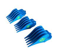 B Baosity 3 Piezas Peine Guía para Recortadora de Barba Accesorio Protector Limitador de Cortapelos Herramienta de Recambio Adecuado para Peluqueros Y Salon, Azul
