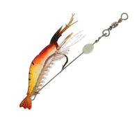 B Baosity 3 Piezas Señuelo de Señuelo de Pesca Cebo Blando Señuelo Luminoso Cuerpo Suave Flexible Nado Realista con Alambre de Acero y, 4 Piezas