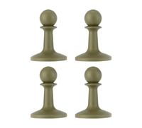 B Baosity 4 Piezas Tarp Pole Tip Cover Protector de Extremo de Vara de Toldo Cubierta de Goma con Pin Antideslizante para Bastones de Tienda Adecuado para, Verde