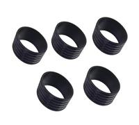 B Baosity 5 Bandas de Agarre de Goma para Raqueta de Tenis, Raqueta de Squash, Caña de Pescar, para Sujetar - Negro, 25mm