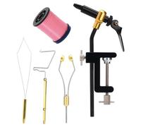 B Baosity 5 Piezas Fly Tying Herramientas Vise Metálico Bobbin Holder Threader Diseñadas para Aficionados a la Pesca con Mosca Deportes Acuáticos Regalos para, Alambre Rosa