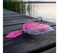 B Baosity 5 Piezas Señuelo de Pesca Señuelo Bladed Jig Cebo con Falda Cebo Artificial Cebo Vibratorio con Hoja Que Vibraciones Y Chasquidos Construcción a, 3 Piezas