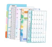 B Baosity 54 Hojas Recambio A6 Papel Agenda 6 Aros Bloc Organización Cuaderno Insertos Función Escritura Adecuado para Estudiantes Trabajo Hogar Oficina, estilo un