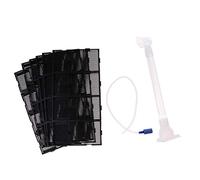 B Baosity 9 Piezas Placa Filtro Fondo Acuario Placa Plástica Filtro Inferior Tubo Aire Tablero Separador Instalación Sencilla Limpieza Adecuado para Acuarios, RS-24P, Individual