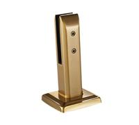 B Baosity Abrazadera de Vidrio Acero Inoxidable Soporte Clip Cuadrado para Poste de Baranda Ajuste Firme Material Instalación Fácil Adecuado para, Oro 20cm