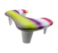 B Baosity Almohada para Manicura Cojín de Apoyo Soporte de Muñeca Tapete de Mesa Cubierta PU Suave Portátil Fácil Montaje Adecuada para Salón Escuela Hogar, Amarillo Púrpura