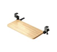 B Baosity Bandeja de Teclado Deslizante Extensión de Escritorio Deslizante Estante Bajo Escritorio Estructura de Acero al Carbono y Tablero Adecuada para Oficina Teletrabajo Hogar, 60x20x1.2 Cm