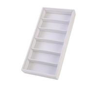 B Baosity Bandeja para Gafas Caja Organizadora de Lentes Bandeja para Joyas Soporte para Gafas Material Espacio Amplio Adecuado para Regalos Colección, Blanco, universal