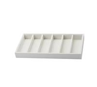 B Baosity Bandeja para Gafas con Almacenamiento Seguro Organizador de Lentes Caja para Relojes Expositor de Lentes Material Elegante Adecuada para Dormitorios a, Blanco, universal