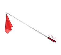 B Baosity Bandera de Entrenamiento con Vara Telescópica Pértiga Guía de Y Accesorio de con Alta Visibilidad Adecuado para Adiestramiento E, Rojo Negro