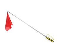 B Baosity Bandera de Entrenamiento con Vara Telescópica Pértiga Guía de Y Accesorio de con Alta Visibilidad Adecuado para Adiestramiento E, Negro Amarillo