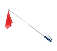 B Baosity Bandera de Entrenamiento con Vara Telescópica Pértiga Guía de Y Accesorio de con Alta Visibilidad Adecuado para Adiestramiento E, Azul Negro