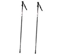 B Baosity Bastones de Esquí de Aluminio con Mango Ergonómico, Resistentes, Ligeros Y Portátiles para Deportes de Invierno, Raquetas de Nieve, Esquí Y, Negro