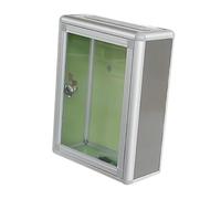 B Baosity Buzón Sugerencias Aluminio Caja Donaciones Llave Montaje en Pared Metal Resistente Protección Adecuado para Recepción Hogar Oficina Buzón, puerto