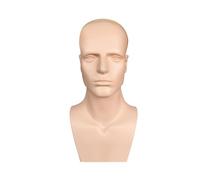 B Baosity Cabeza de Maniquí Masculina Profesional para Peluca Maquillaje Y Mascarillas Prácticas Maniquí Cosmético Expositor Escaparatismo Material PVC Realista, Piel