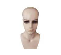 B Baosity Cabeza de Maniquí Masculina Profesional para Peluca Maquillaje Y Mascarillas Prácticas Maniquí Cosmético Expositor Escaparatismo Material PVC Realista, Piel con Barba