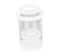 B Baosity Caja de Cría Flotante para Peces Separador Cilíndrico Acuario Observador y Contenedor con Tapa Adecuada para Alevines Niños Interesandos, Blanco