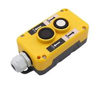 B Baosity Caja de Interruptor de Botón de Grúa de Descarga de Plástico de Resistente de Lluvia para Facil de Instalación - Amarillo COP2B