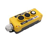 B Baosity Caja de Interruptor de Botón de Grúa de Descarga de Plástico de Resistente de Lluvia para Facil de Instalación - Amarillo COP3B