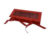 B Baosity Caja de Regalo de Empaque Floral Rellenable Y Contenedor de Cartón Decorativo con Diseño Papá para Flores Adecuado para Sorpresas Y, Rojo, Individual