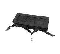 B Baosity Caja de Regalo de Empaque Floral Rellenable Y Contenedor de Cartón Decorativo con Diseño Papá para Flores Adecuado para Sorpresas Y, Negro, Individual