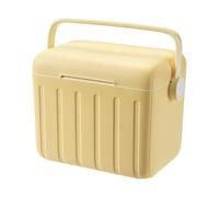 B Baosity Caja Isotérmica Portátil Caja Duradera Versátil para Picnic Nevera Portátil de PP Sella en Largo Apta Par, Amarillo