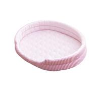 B Baosity Cama para Gatos Cama Nido Plegable Almohadilla Cómoda de Material de Seda de Hielo para La en Verano Adecuada, S