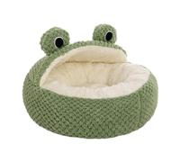 B Baosity Cama para Gatos Cueva Refugio Nido con Cojín Acolchado Extraíble de Peluche Suave Base Antideslizante Diseño Semicerrado Adecuada para Gatos Y, S Estilo a