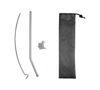 B Baosity Camping Lantern Stand Lámpara Colgante Ajustable Poste Portátil Base Antideslizante Fácil de Montar Adecuado para Reuniones Familiares Terrazas Pesca, Sección única