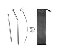 B Baosity Camping Lantern Stand Lámpara Colgante Ajustable Poste Portátil Base Antideslizante Fácil de Montar Adecuado para Reuniones Familiares Terrazas Pesca, Sección Doble