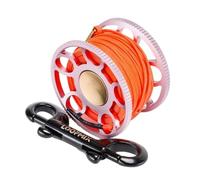 B Baosity Carrete de Buceo Portátil con Carrete de Aleación de Aluminio Robusta Liberación Eficiente y Suave Adecuado para Espeleobuceo Navegación, Rosa