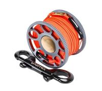 B Baosity Carrete de Buceo Portátil con Carrete de Aleación de Aluminio Robusta Liberación Eficiente y Suave Adecuado para Espeleobuceo Navegación, Gris