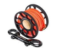 B Baosity Carrete de Buceo Portátil con Carrete de Aleación de Aluminio Robusta Liberación Eficiente y Suave Adecuado para Espeleobuceo Navegación, Negro