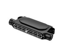 B Baosity Carro Ventilador Trasero Portátil con Cable USB Circulador Eléctrico de Aire Ventilador Universal Ajustable Adecuado para Conducción O, Negro