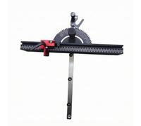 B Baosity Cerca Guía table para Carpinría | Acabado Negro Resisn, Manija Empuje con Guía Aluminio, Preciso, Placa Ángulo con Riel Extruido