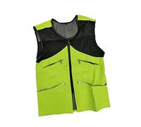 B Baosity Chaleco de con Tejido de Poliéster Estructura de Malla Fresca Y Bolsillos Amplios para Accesorios de Entrenamiento, Verde, XXL