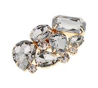 B Baosity Clip Floral Hebilla ccon Diamantes Artificiales Adorno para Botas Zapatillas de Novia Bricolaje