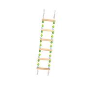 B Baosity Columpio para Pájaros Juguete Colgante de Madera Natural para Periquitos Ayuda a La Coordinación Diseño Práctico Y Seguro Adecuado para Canarios Jaula, Verde Estilo B