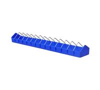 B Baosity Comedero para Palomas Plato Multifuncional para Alimentación de Aves Tolva Dispensadora Y Bandeja en PP Ligero Comedero Desmontable con Divisiones Móv, 80cm