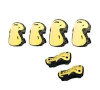 B Baosity Conjunto de Equipo de Protección para Niños, Almohadillas de Mano Multiusos a Prueba de Golpes, Conjunto de Equipo de Protección para Monopatín, Balon, Amarillo