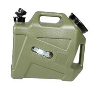 B Baosity Contenedor de Agua para Camping Tanque de Agua con Llave Recipiente de Agua Grande Bidón de Transporte Portátil Material PE Sólido Adecuado para Sende, 12L 2 Asas Verde